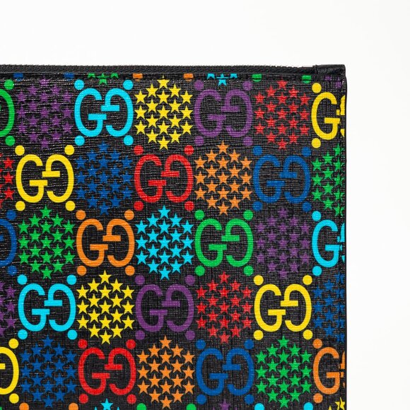 Gucci Black-Multi GG Psychedelic Zip Pouch - Picture 5 of 12